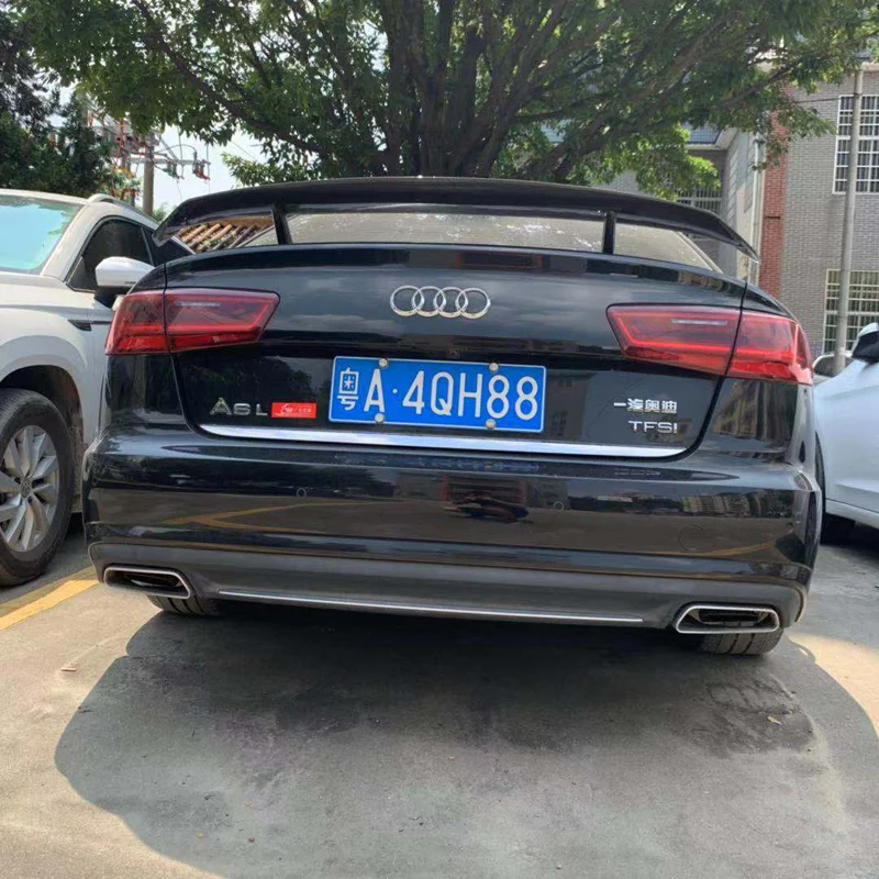 C7 A6 спойлер GT Стиль углеродного волокна спойлер задний багажник крыло для Audi A6 C7/4G 2012-UP