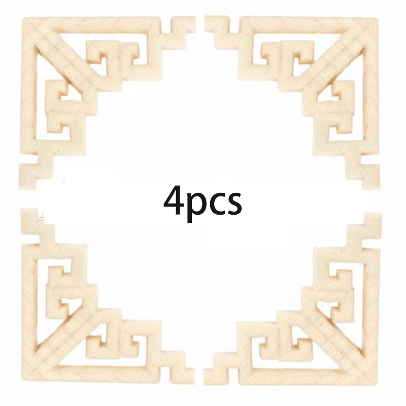 Европейский наклейка с резьбой по дереву резного аппликация мебель для дома