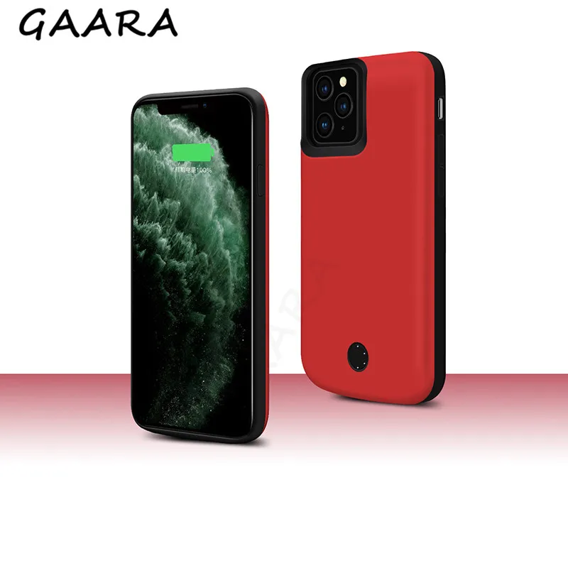 5800 мач 6000 мАч чехол для зарядного устройства iPhone 11 Pro Max из ТПУ Внешний Аккумулятор