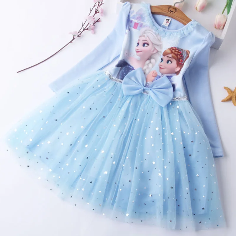 Зимняя флисовая детская одежда 2021 Холодное сердце Эльза Анна принцесса теплые
