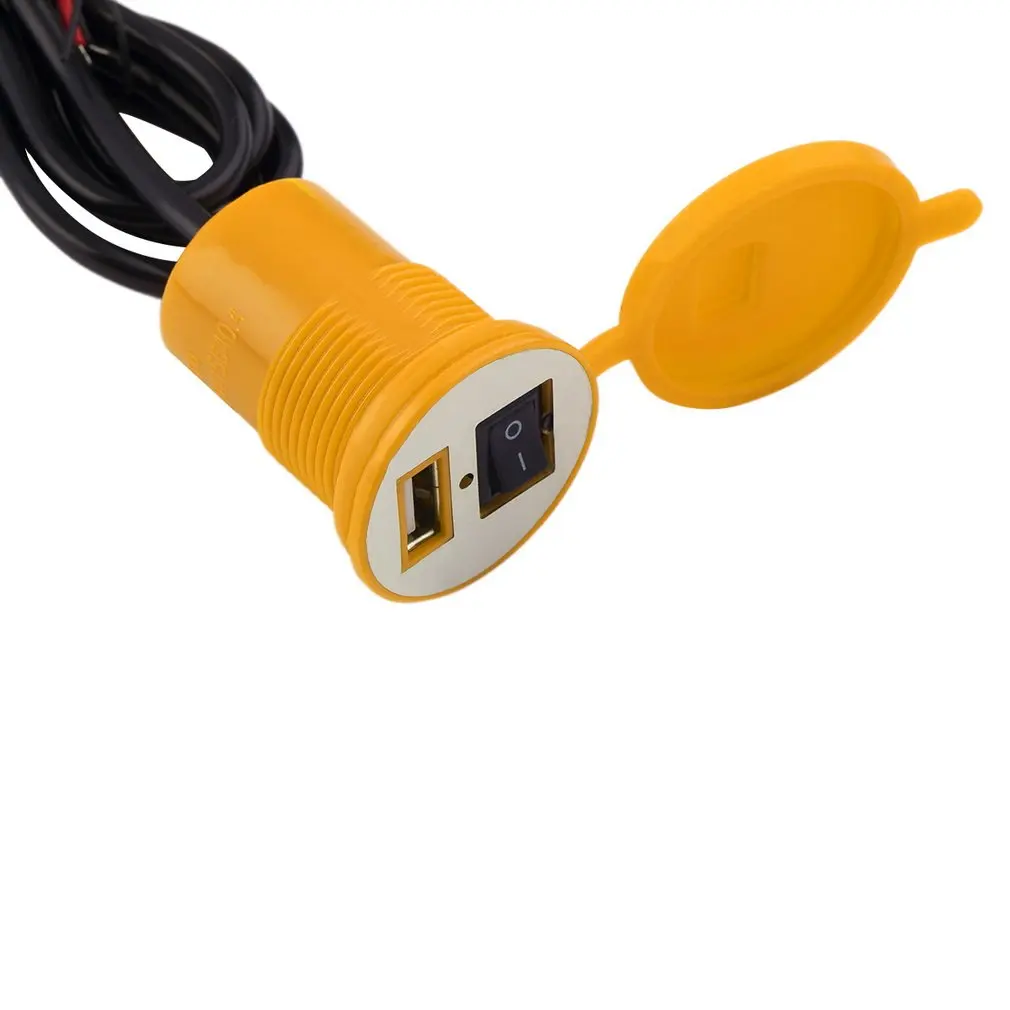 Новый 12 В USB мотоцикл питания зарядное устройство водонепроницаемый Зарядка порт