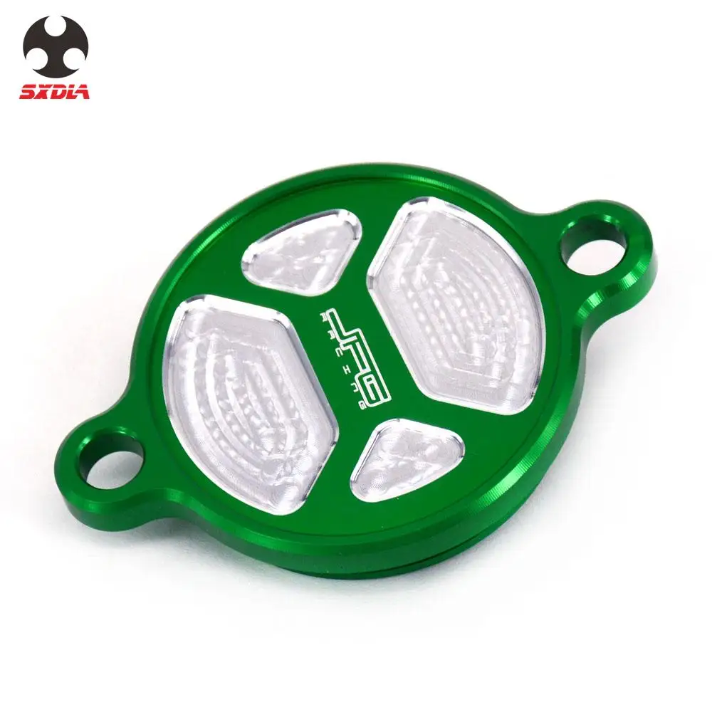 Мотоцикл CNC Заготовка синий моторный Масляный Фильтр Крышка колпачок для KAWASAKI