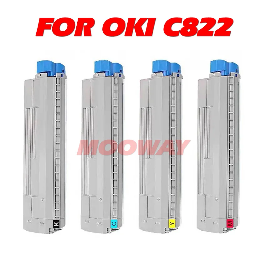 Совместимый цветной картридж с тонером для цветного картриджа OKI C822 44844613 44844614