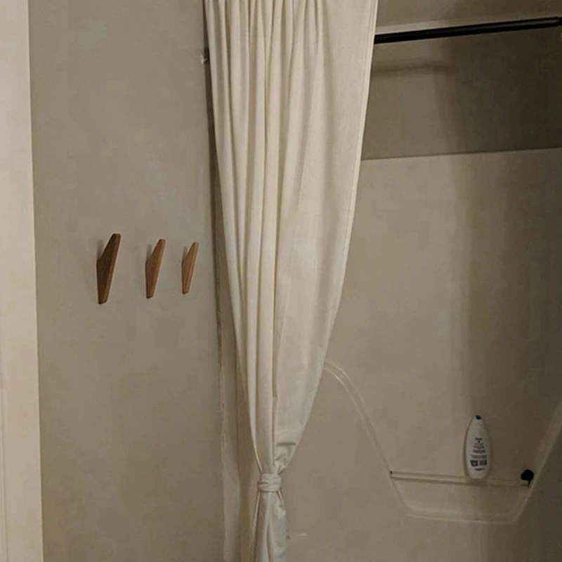 4 шт. крючок из натурального дерева вешалка для одежды настенная и 1x Ротанговые