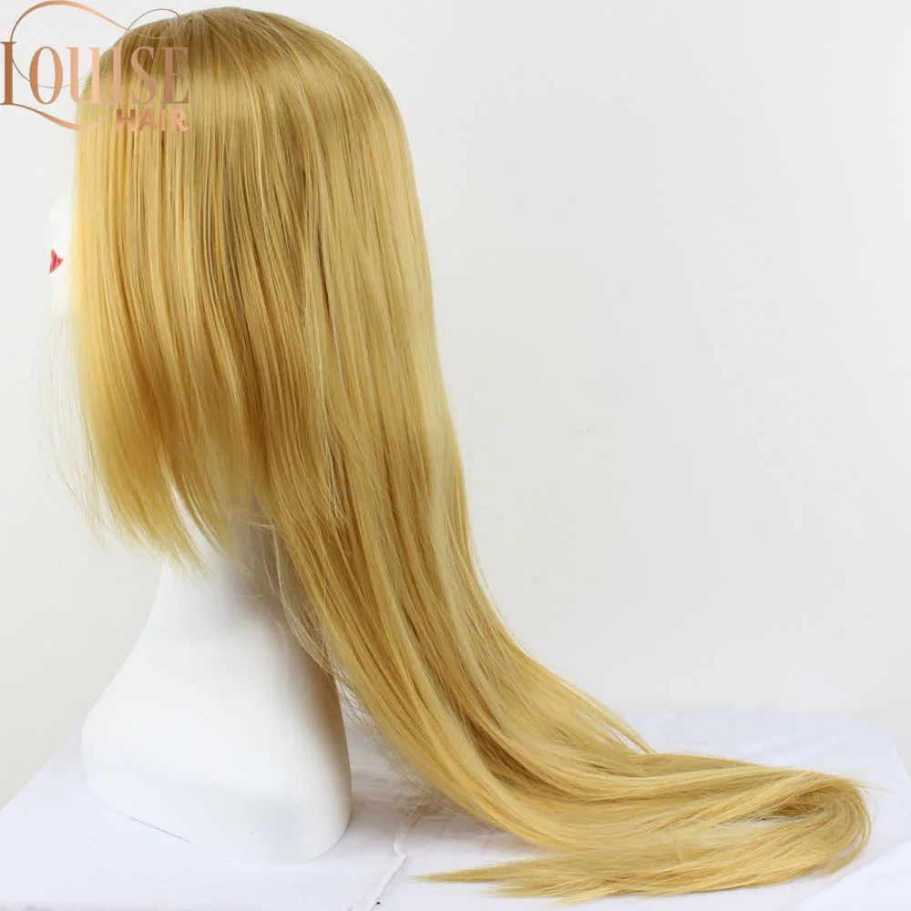 Парик для косплея Louise Hair длиной 120 см прямые бежевые светлые синтетические волосы