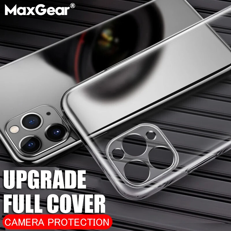Для iPhone 11 Pro XS Max прозрачный чехол Защита камеры Coque Fundas для XR X 8 7 6 6S Plus тонкий