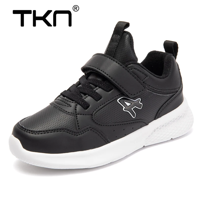 TKN/Детские кроссовки на плоской подошве дизайнерская обувь липучке для маленьких