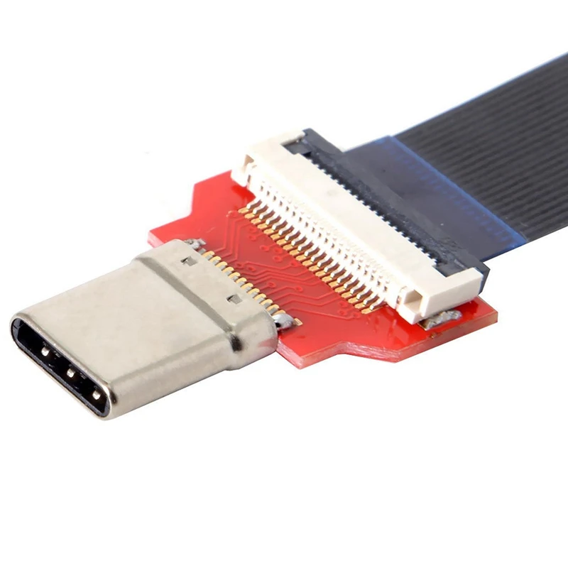 20 см Fpc плоский Usb 3. 0 Type-C Usb-C папа-папа кабель для передачи данных ноутбука