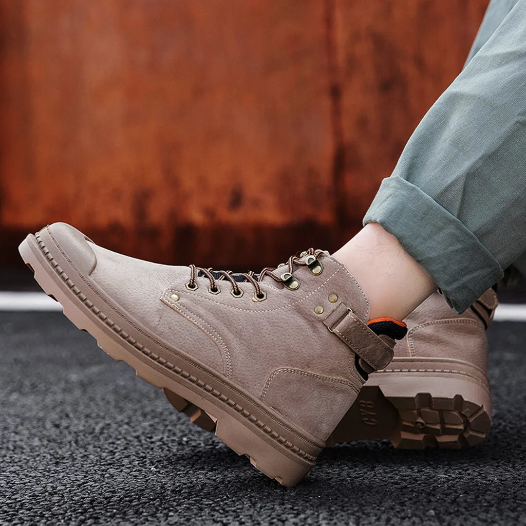 SAGACE/осенне зимняя обувь Мужская повседневная кожаные водонепроницаемые мужские