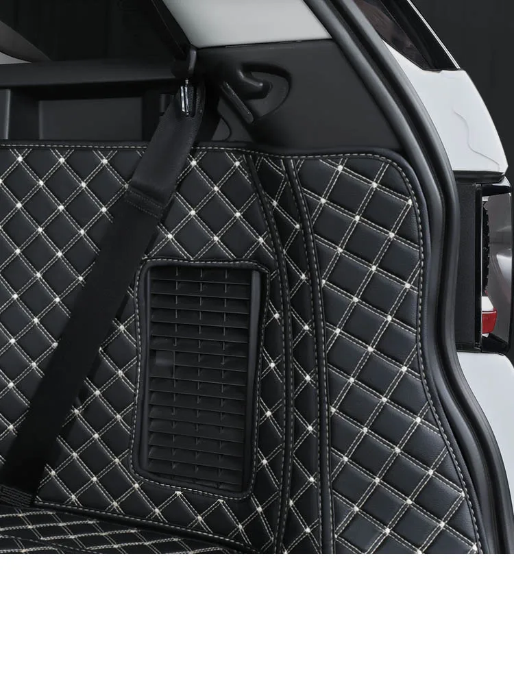 Кожаный коврик для багажника автомобиля Ленд Ровер Дискавери 5 LR5 2017 2018 2019 2020 2021 2022