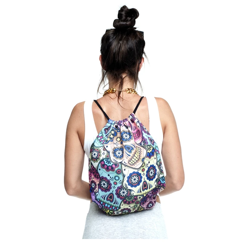 Модные аксессуары для Хэллоуина подарки унисекс Skullcandy кости печатных рюкзаки на