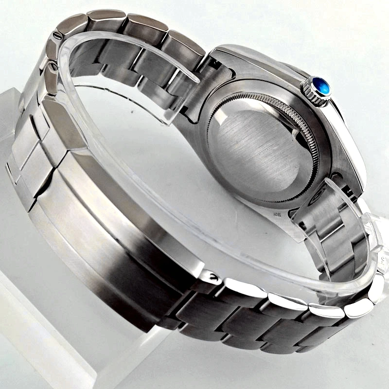 Мужские Роскошные деловые часы Bliger 40 мм серебристый чехол сапфировое стекло