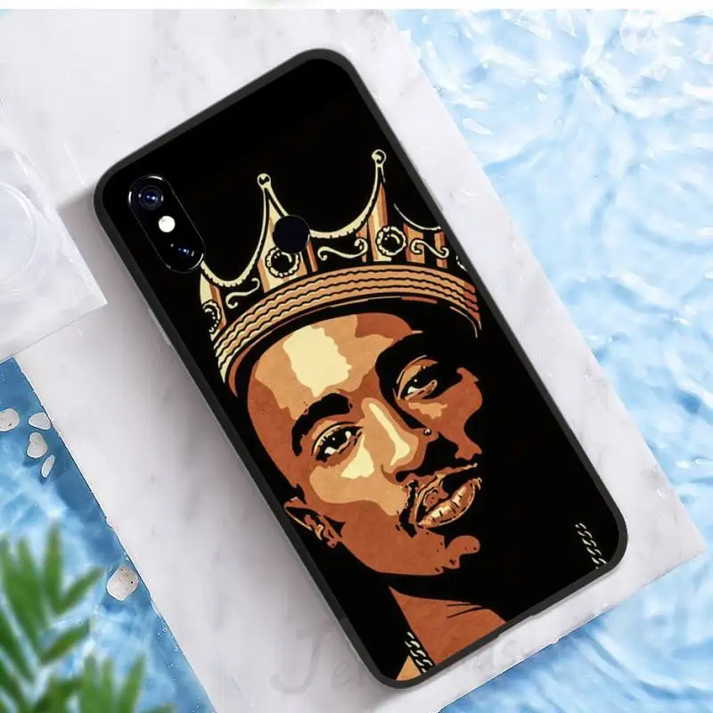 

Rapper 2pac Tupac Famous singer Phone Case For Xiaomi Redmi note 7 8 9 t k30 max3 9 s 10 pro lite