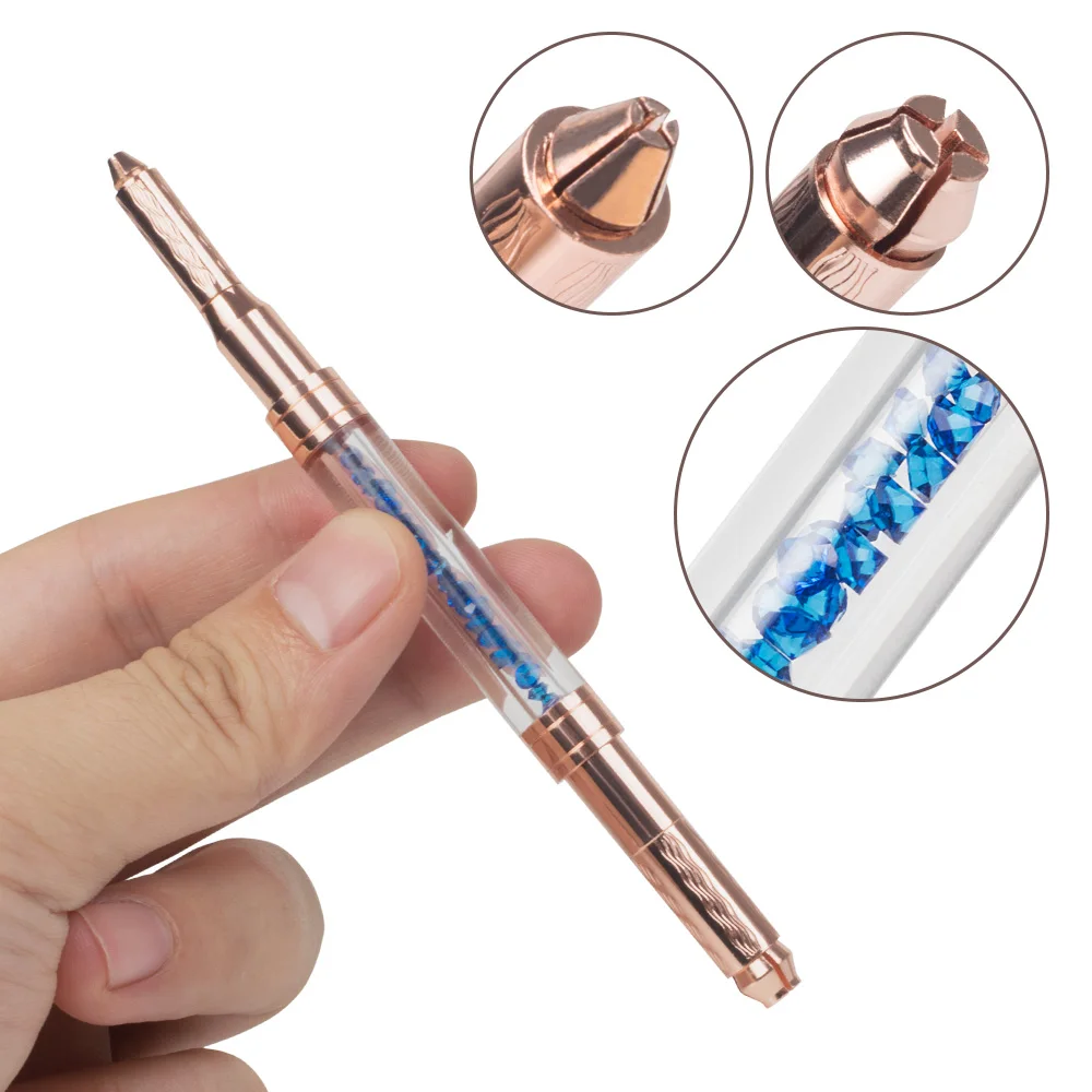 

Manual Tattoo Pen Double Head Microblading Permanent Makeup Eyebrow Tools Use for Flat or Round Needles Microblading Manual Pen