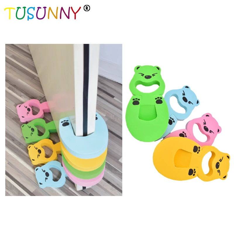 TUSUNNY 1 шт. защита для детей стопор для двери замок Защитная защита пальцев для детей Детские Мультяшные помехи стоп-двери