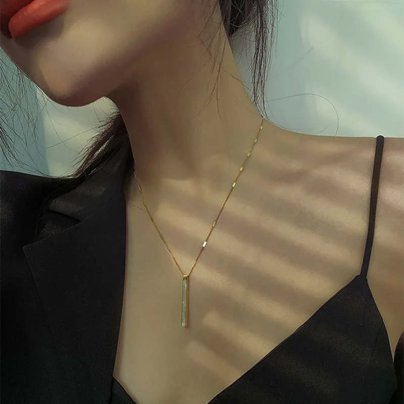 Цепочка с подвеской из титановой стали высокого качества для женщин | Украшения и