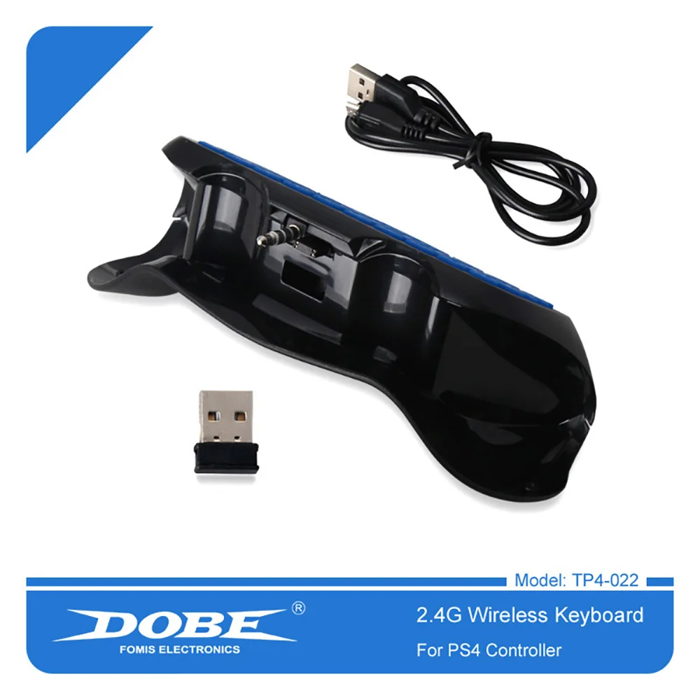 DOBE 2,4G беспроводной контроллер клавиатура для PS4 Slim Pro геймпад Фирменная запатентованная мини внешняя клавиатура 022