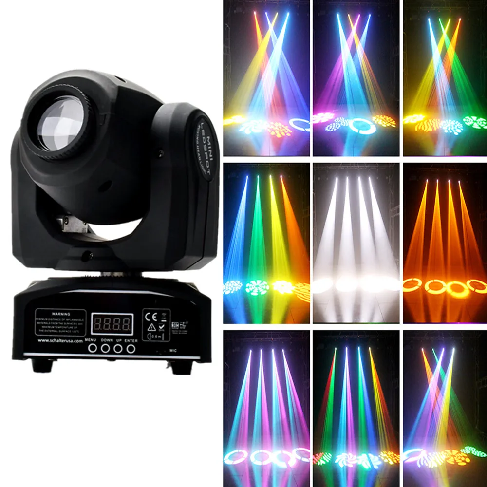 Мини светодиодный прожектор 30 Вт Светодиодный движущийся головной светильник с