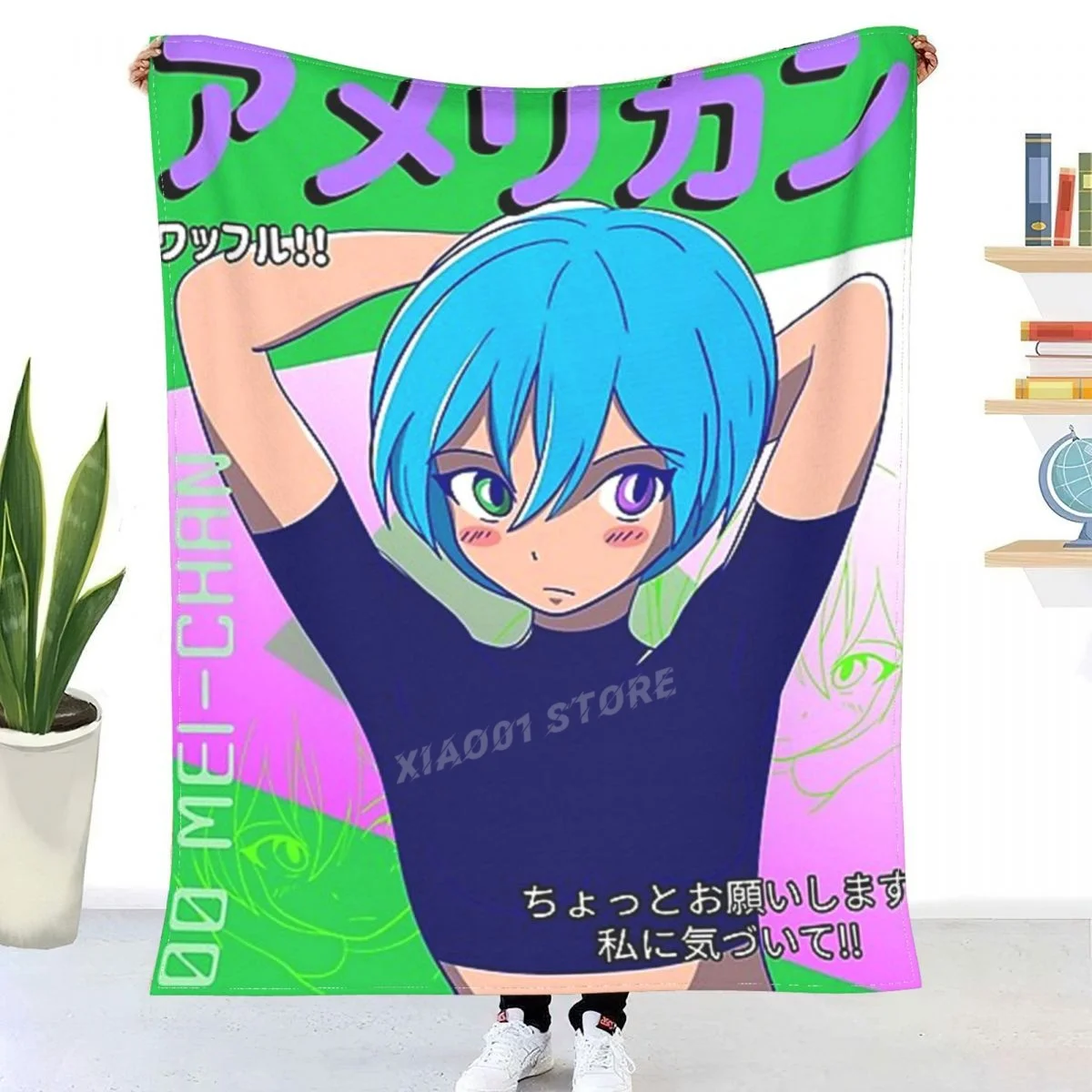 

00 MEI-CHAN Throw Blanket Sherpa Blanket Bedding soft Blankets