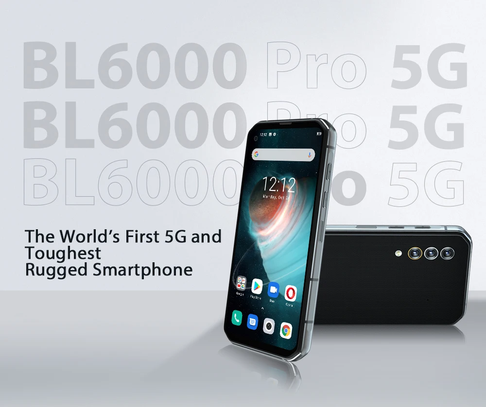 Blackview BL6000 Pro 5G Smartphone IP68 Waterproof 48MP Triple Camera 8GB+256GB  6.36 Inch 5280mAh Global Version Mobile Phone best ram for gaming