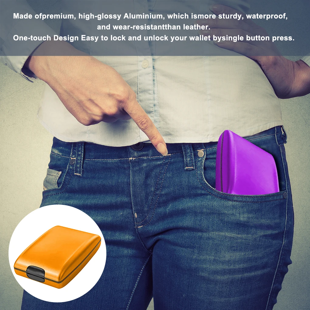 Новый надежный RFID-кошелек для депозита и выдачи кредитных карт Мужской Женский