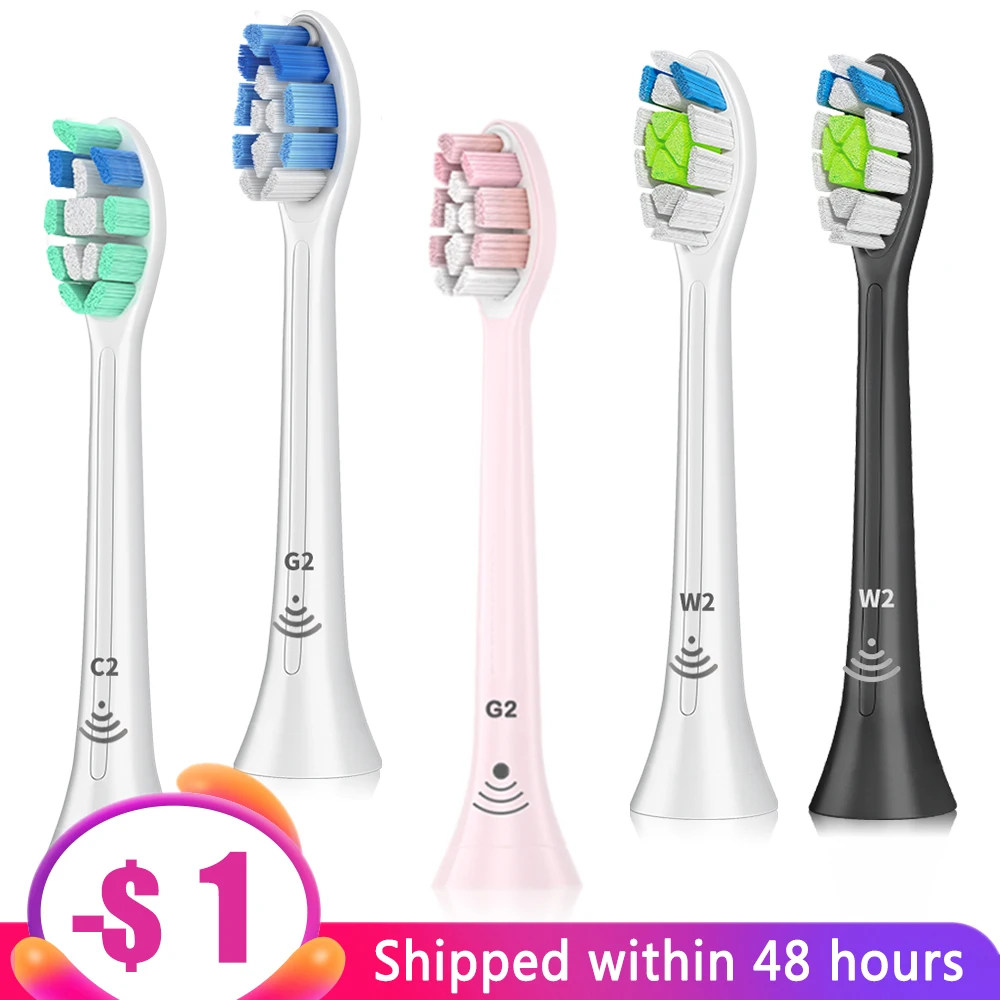 Нанесите на Philips Sonicare Зубная щётка HX6250 HX6530 HX6730 HX6930 сменные головки для электрической зубной щетки Зубная щётка сенными головками Bluetooth насадок - изображение