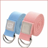 183cm sport yoga strap belt durable cotton exercise straps adjustable d ring buckle yoga accessories portable fitness equipment