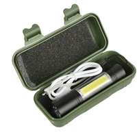 mini portability xpecob 2lights 1000lumens 3modes usb rechargeable brightness edc led flashlight suit