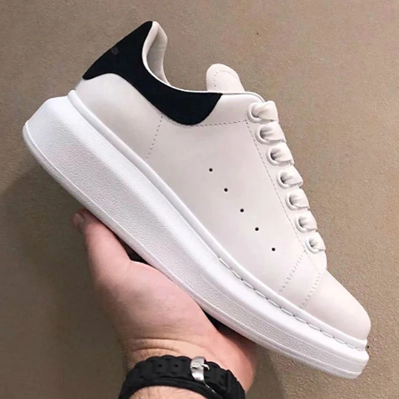 

Luxury design Mcqueen Shoes for Women Brand Design alexander White Chunky Sneakers Female Vulcanize Shoes Zapatillas Deporte New