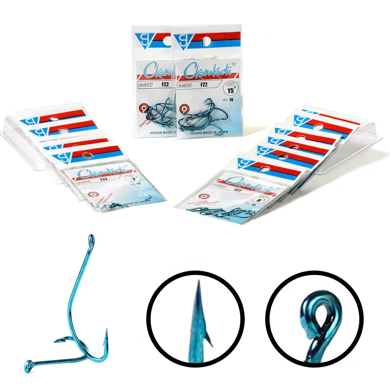 Крючки для морской рыбалки Ckamakastu F22 голубые вспомогательные крючки | Спорт и