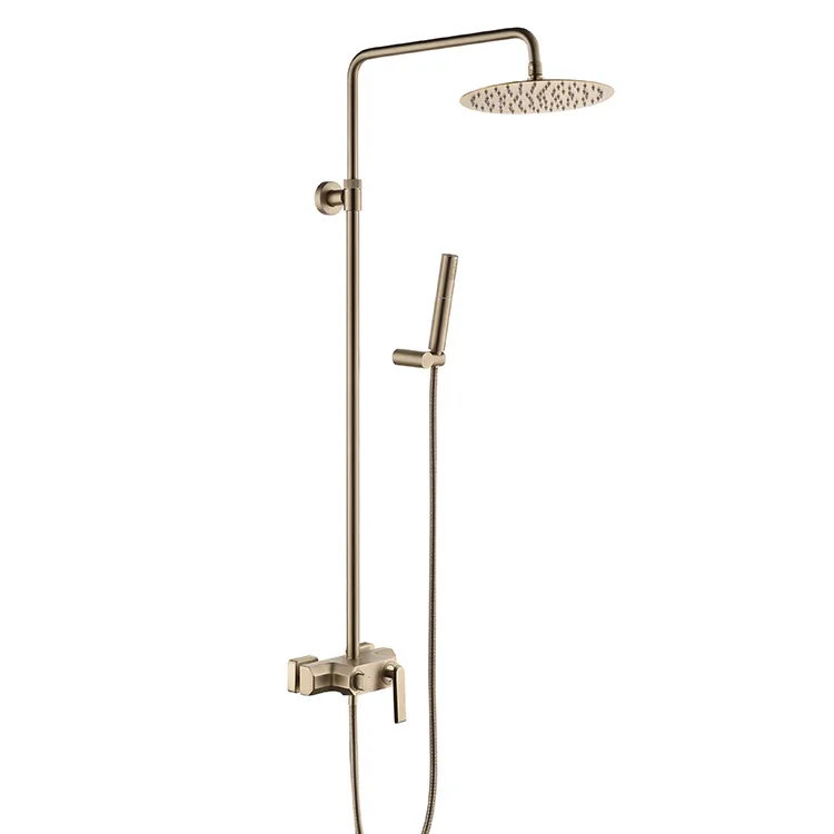 

Gold Grohe Shower System Termostatic Wall Mount Stainless Steel Products Shower System Chuveiro Bathroom Accessories BD50SS