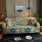 Чехол для дивана в стиле бохо, эластичное Полноразмерное покрывало для различных диванов, покрывало на кровать