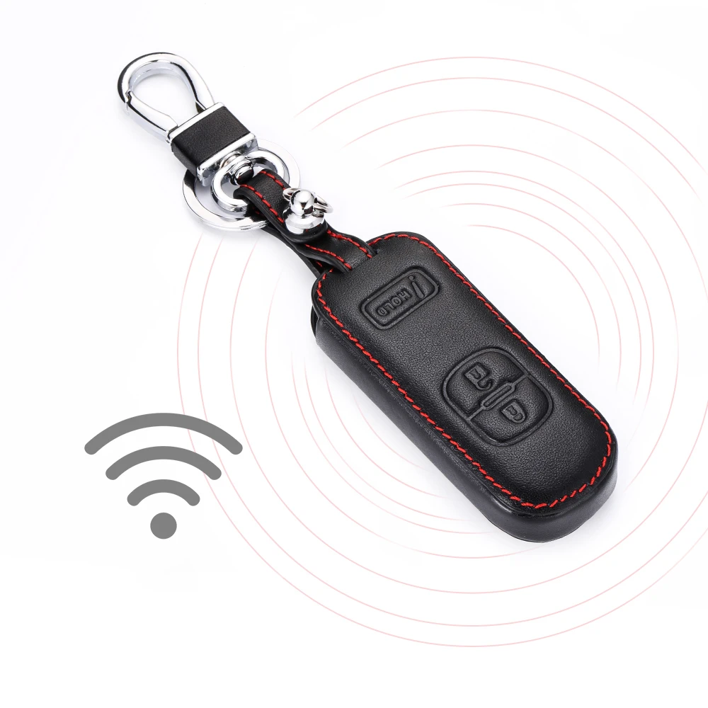 Чехол для автомобильного ключа Lether Mazda 3 6 CX9 CX3 CX5 CX7 кнопки крышка ключей умный