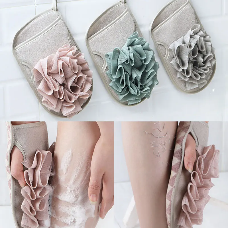 

Bath Shower Gloves Wash Skin Back Scrub Exfoliating SPA Massage Tool Mesh Double Sides Body Cleaning Towel Glove Bath Supplies
