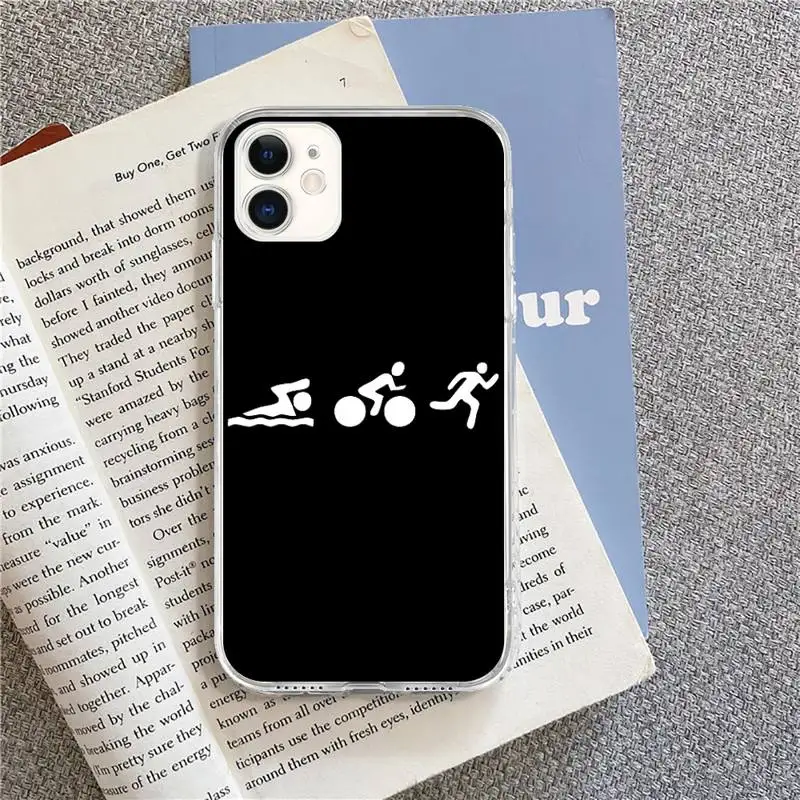

Ironman Triathlon competition Phone Cases for iPhone 8 7 6 6S Plus X 5S SE 2020 XR 11 pro XS MAX 12 12Mini