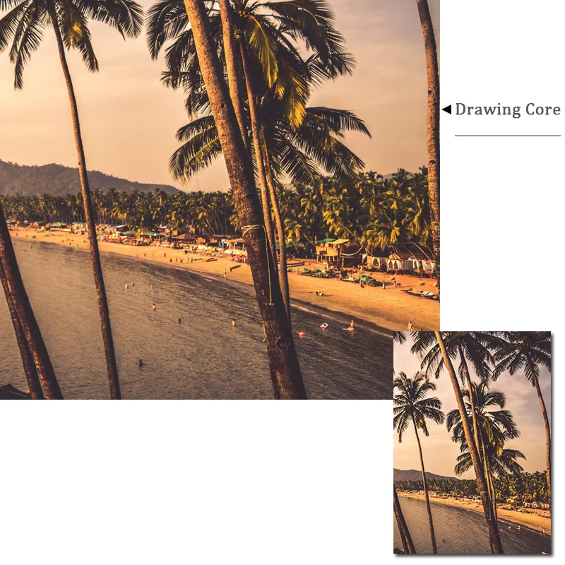 Берегового ландшафта настенные картины искусство закат с изображением