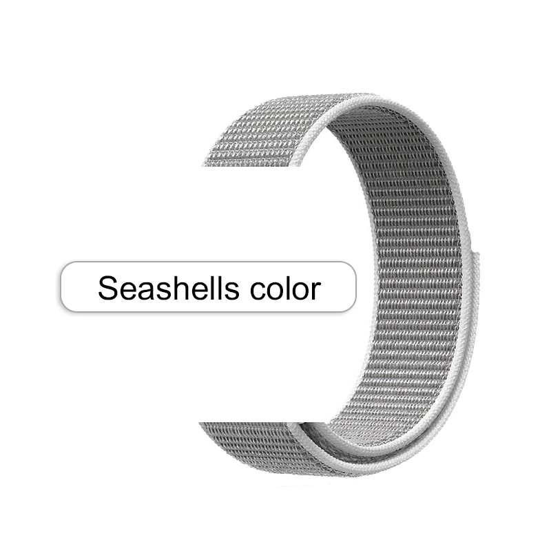 Ремешок спортивный Якорный серый нейлоновый для наручных часов браслет iWatch Series 5