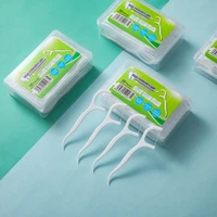 50pcs dental floss flosser picks teeth toothpicks stick tooth clean oral care 7 8cm