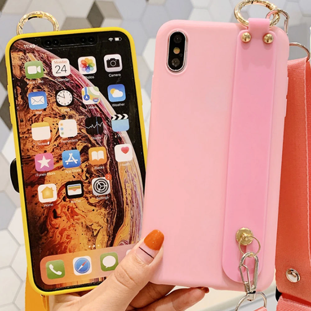 Wrist Strap Holder Case for Samsung Galaxy Note 10 Plus 5G Crossbody Lanyard Cover iPhone 11 Pro Max X XS XR Shockproof Capa |