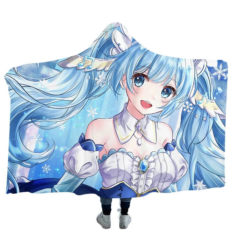 ?? カスタマイズする付きブランケットケープフード付き毛布岬肥厚ソファ/ベッド/旅行