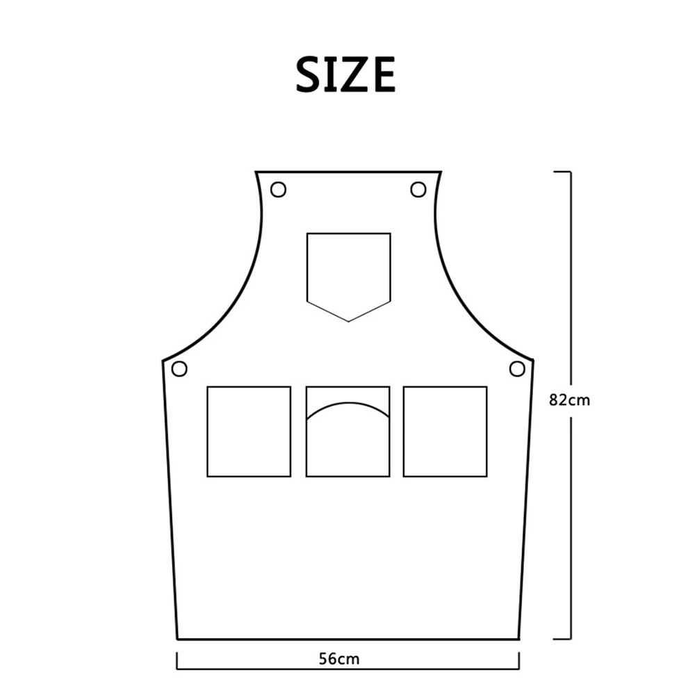 

Multi-pocket Barber Storage Cotton Canvas Apron Hotel Restaurant Kitchen Cooking Apron Cafe Baking Shop Waiter Overalls Pinafore