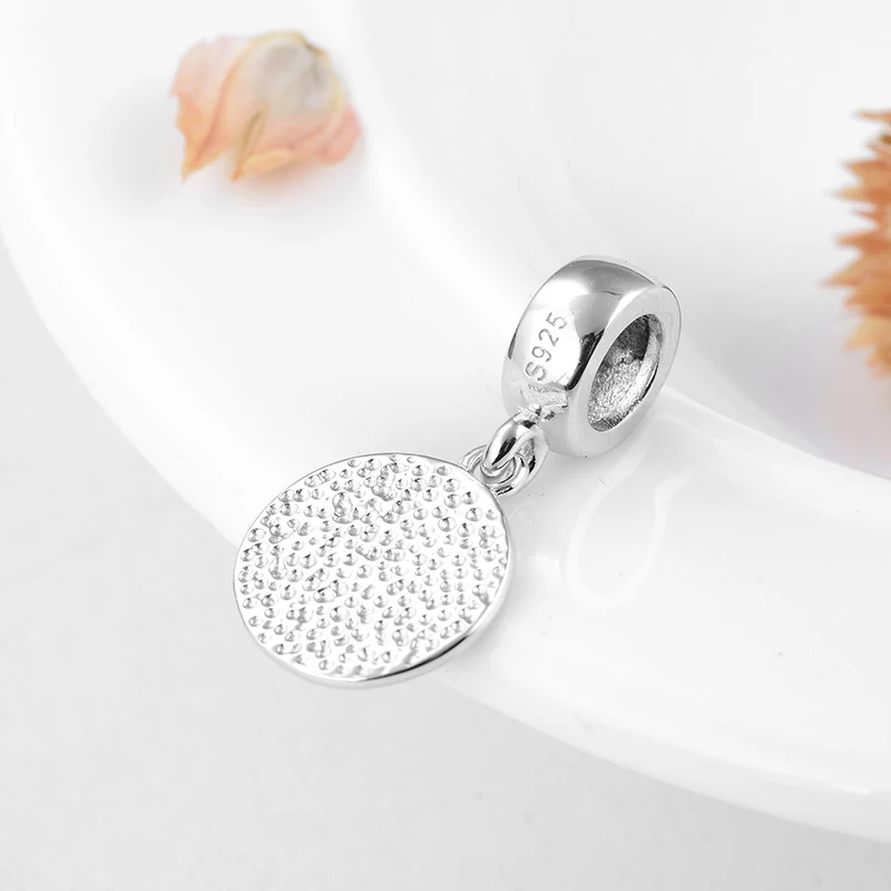 Мода 925 Серебро 12 зодиака Святого дракона Сделай Сам круглые Изящные Подвески