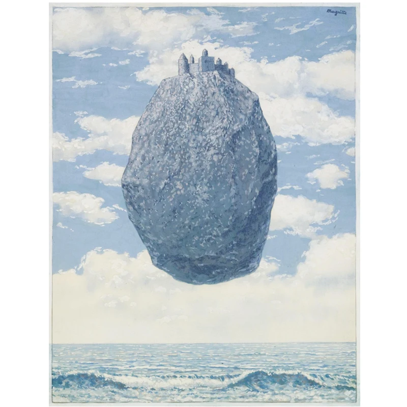 Настенная картина с абстрактным портретом Rene Magritte художественные плакаты и