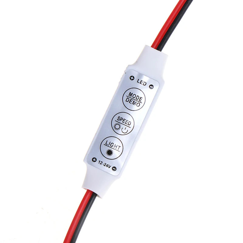 

1pcs Mini 3 Keys Single Color LED Controller Brightness Dimmer Used In Car Decoration Home Decoration Festive Lighting DC5-24V