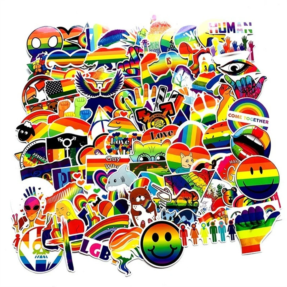 

10/30/50 PCS Classic Cartoon Color Personality Diary Graffiti Mobile Phone Shell Decorative Waterproof Stickers Wholesale