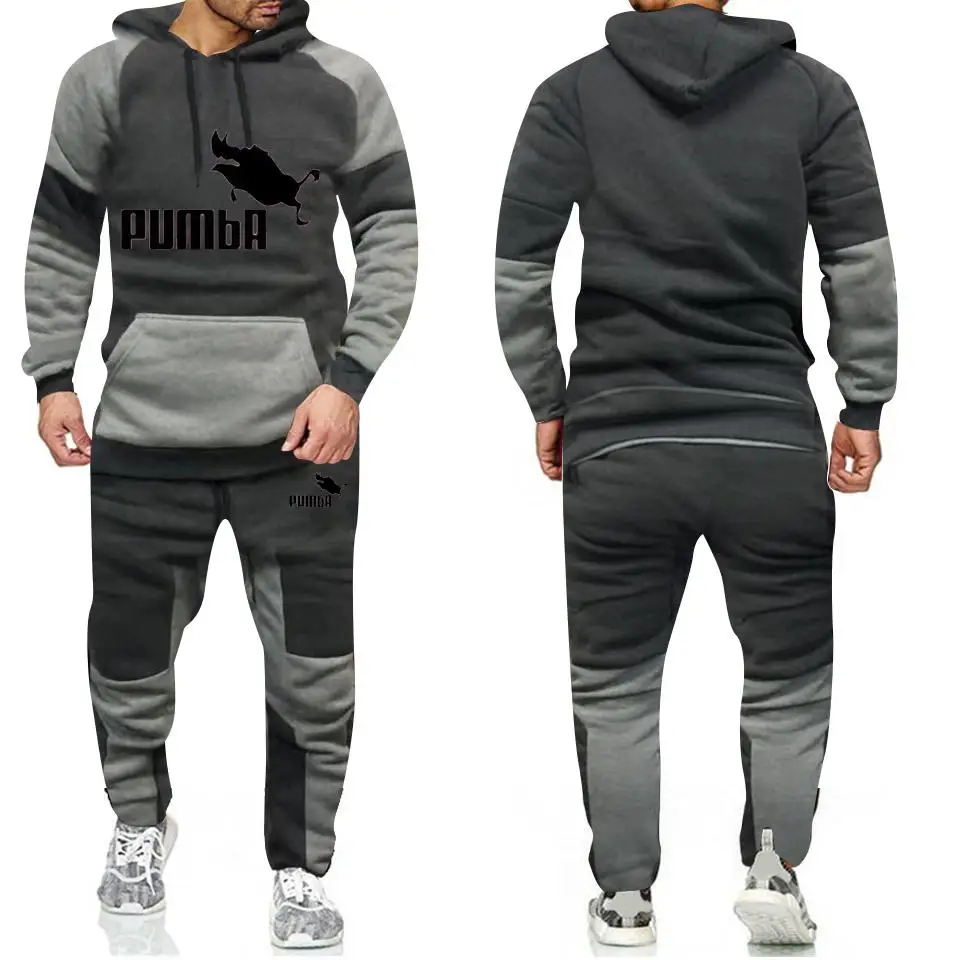 

2 Pieces Sets Brand Tracksuit Men Hooded Sweatshirt+pants Pullover Hoodie Sportwear Suit Ropa Hombre Casual Men Clothes Size 3XL