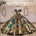 Новое мексиканское изумрудно-зеленое платье Quinceanera с блестками аппликация с открытыми плечами пышные милые платья для выпускного вечера 16 abiti da cerimonia