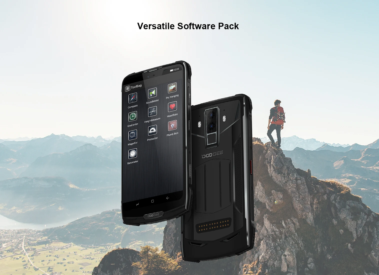 DOOGEE S90 IP68/IP69K прочный мобильный телефон Быстрая зарядка 6,18 ''19:9 экран 5050 мАч Восьмиядерный 6 ГБ 128 ГБ Android 8,1 Поддержка nfc