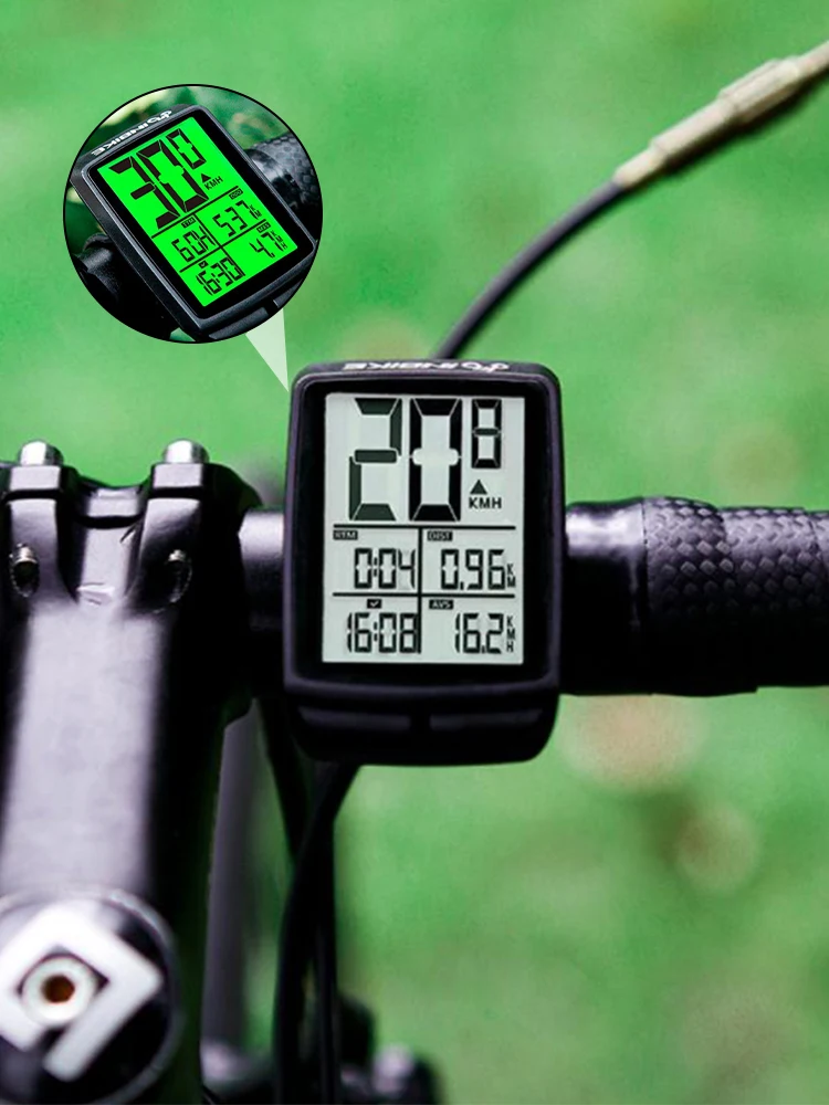 

Bike LCD Computer Odometer Speedometer With Backlight Monitor Bikes' Speed Distance And Riding Time Cycle Bicycle Speed Counter