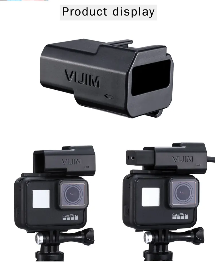 Крепление для микрофона для GoPro Hero 7/6/корпус микрофонный адаптер, для оригинального Go Pro Чехол рамка с универсальными аксессуарами для холодной обуви